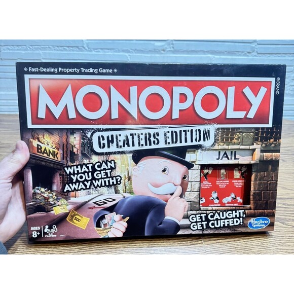Monopoly Game: Cheaters Edition Board Game Ages 8 and Up - Picture 1 of 10